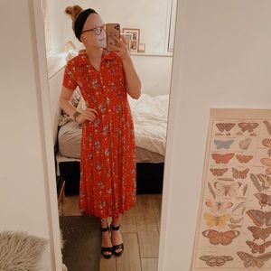 | Red Floral Dress |